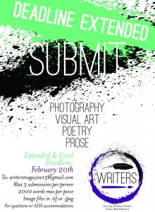 Writers journal ad poster deadline extended