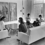 Women in Villa Maria Hall Lounge, 1957