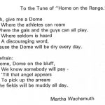 To the Tune of "Home on the Range" written by Martha Wachsmuth.