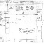 Fort C.F. Smith 1868 sketch drawing by Martha Wachsmuth.
