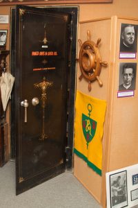 Original safe door from West (now Waldschmidt) Hall, 1925-1992.