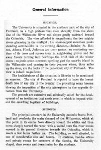 General Information from Columbia University Catalogue, 1902-1907.