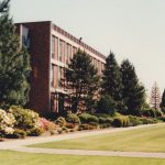 Buckley Center, academic quad view.