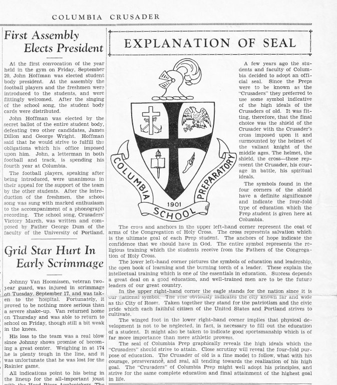Page from the Columbia Crusader newspaper.