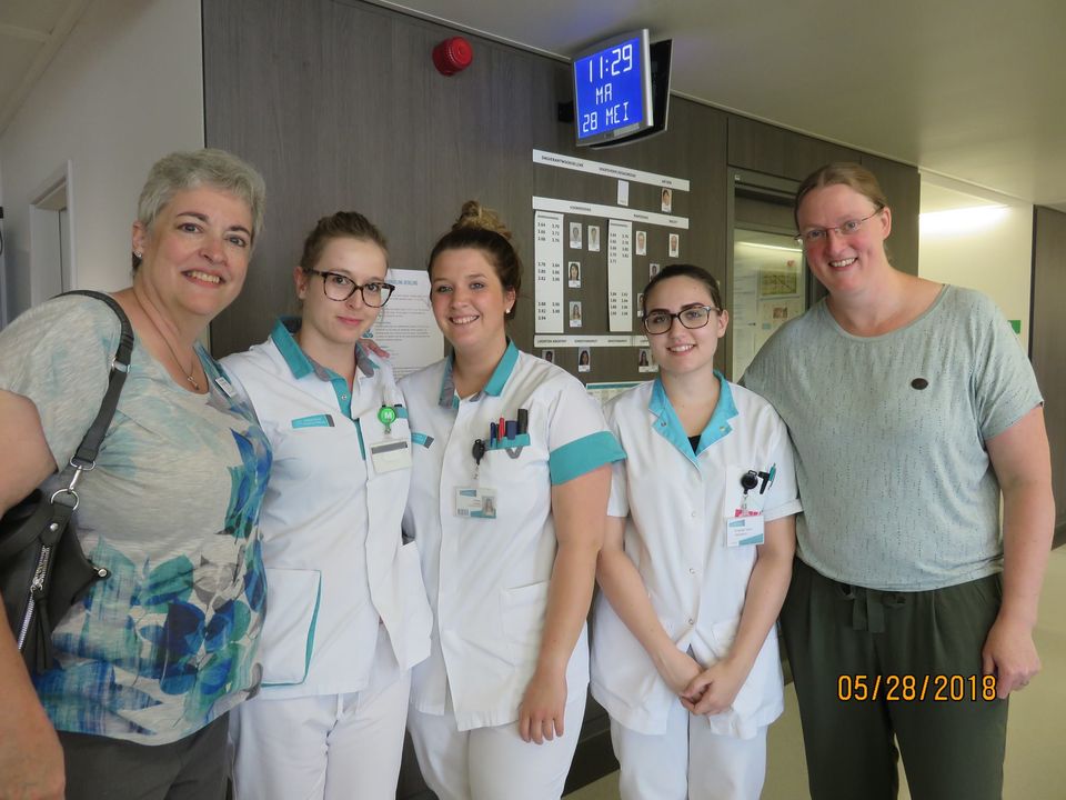 Lori Chorpenning and Nursing staff from Belgium.