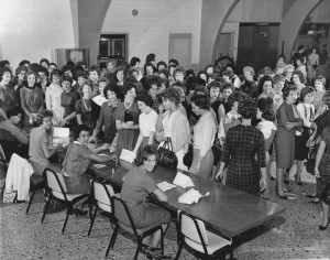 Freshmen women registration, 1961
