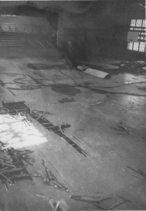Howard Hall Fire, Damage to Basketball Court, 1949