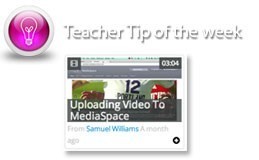 Uploading video to Mediaspace icon